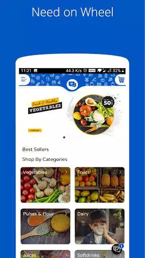 Play Need on Wheel- Online Grocery  and enjoy Need on Wheel- Online Grocery with UptoPlay