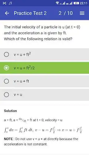 Play APK NEET 2018 - 2019 PHYSICS  and enjoy NEET 2018 - 2019 PHYSICS with UptoPlay com.jagguapps.neet_physics_practice