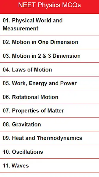 Play NEET PHYSICS MCQs  and enjoy NEET PHYSICS MCQs with UptoPlay