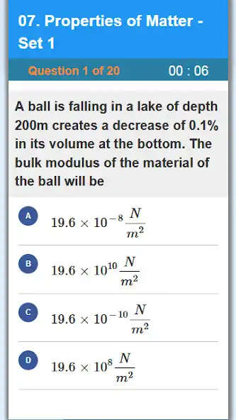 Play NEET PHYSICS MCQs as an online game NEET PHYSICS MCQs with UptoPlay