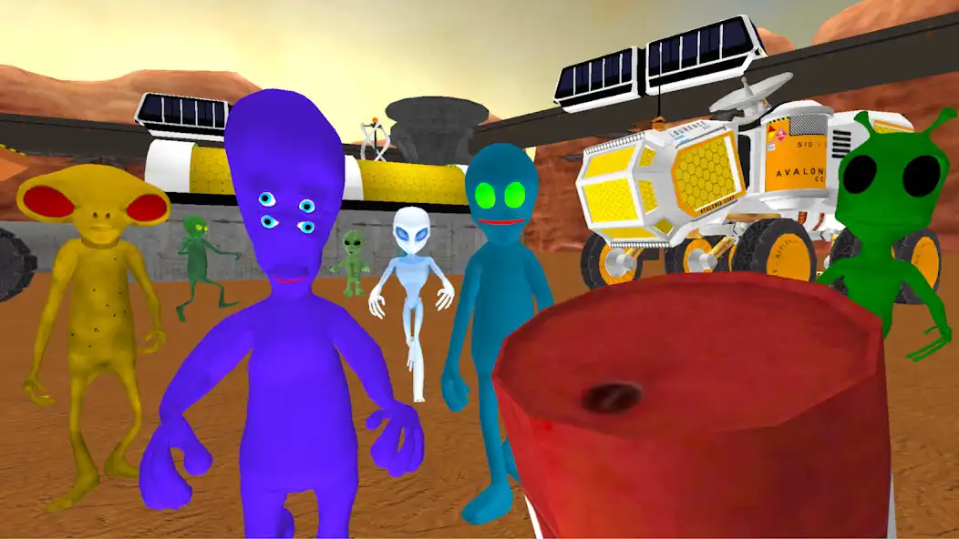 Play Neighbor Aliens Mars Adventure as an online game Neighbor Aliens Mars Adventure with UptoPlay