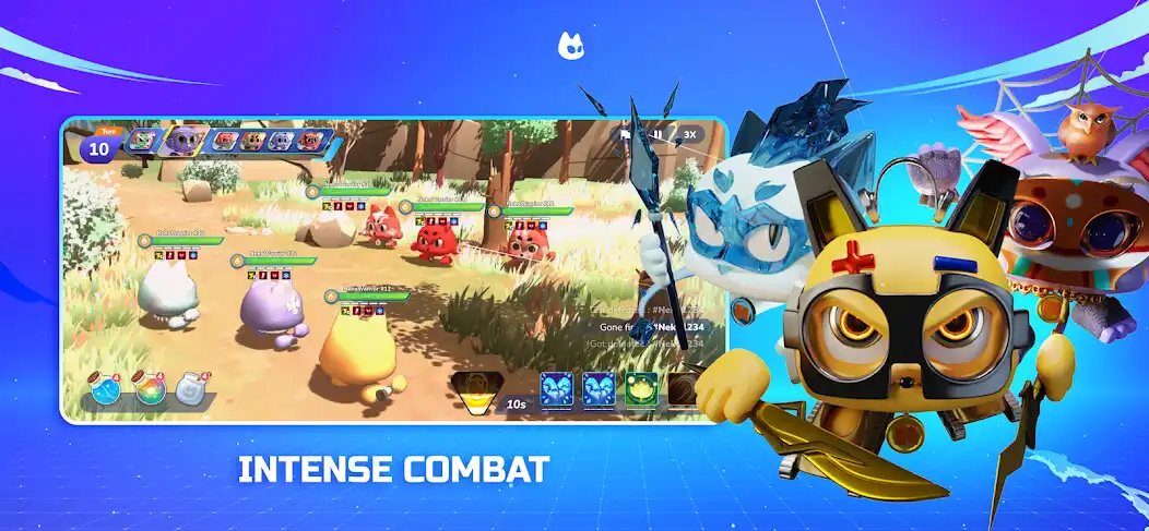 Play Neko Battle: Merge and Run as an online game Neko Battle: Merge and Run with UptoPlay