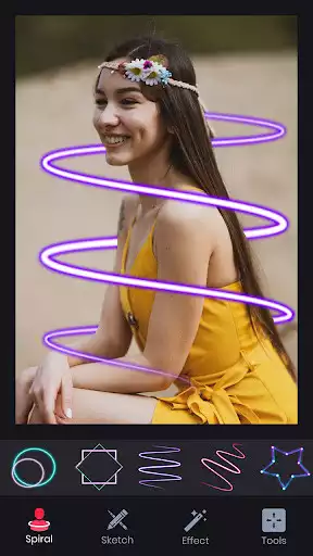 Play Neon Art Photo Editor as an online game Neon Art Photo Editor with UptoPlay
