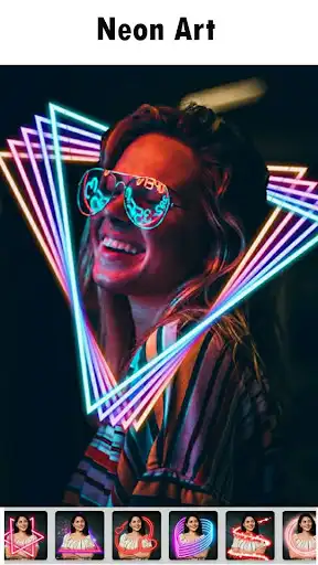 Play Neon art wings Photo effect  and enjoy Neon art wings Photo effect with UptoPlay