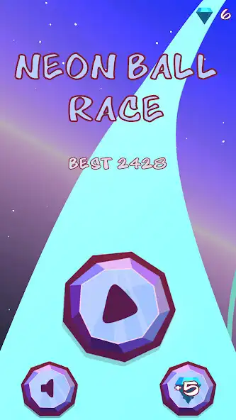 Play Neon Ball Race as an online game Neon Ball Race with UptoPlay