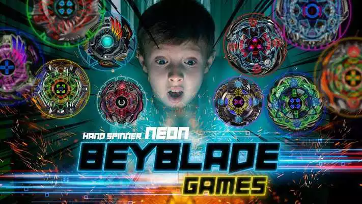 Play Neon beyblade games fidget spinner toys