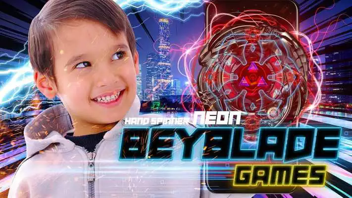 Play Neon beyblade games fidget spinner toys