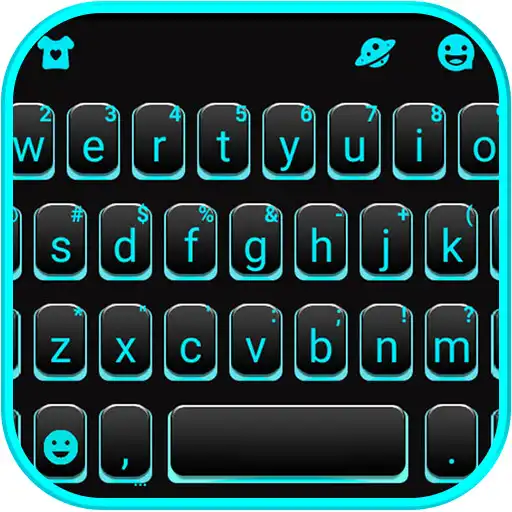Play Neon Blue Black Theme APK Play Neon Blue Black Theme APK