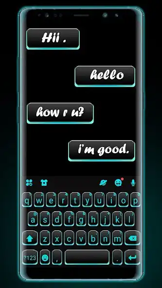 Play Neon Blue Black Theme  and enjoy Neon Blue Black Theme with UptoPlay