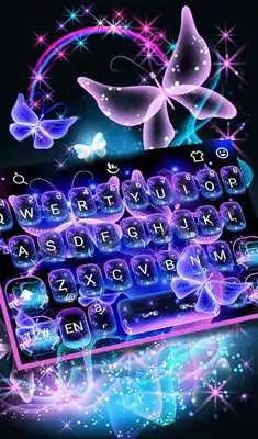 Play Neon Blue Butterfly