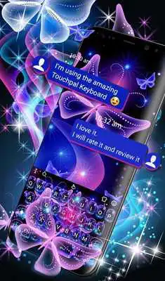 Play Neon Blue Butterfly