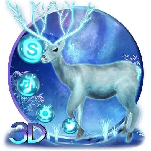 Free play online Neon blue deer theme APK Free play online Neon blue deer theme APK