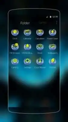 Play Neon Blue Flower Theme