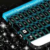 Free play online Neon Blue Keyboard Themes APK