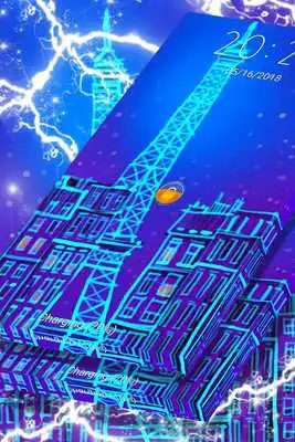 Play Neon Blue Paris Locker Theme