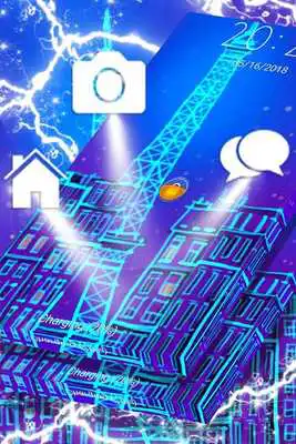 Play Neon Blue Paris Locker Theme