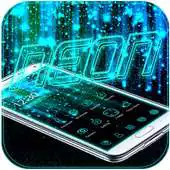 Free play online Neon Blue Theme neon galaxy APK