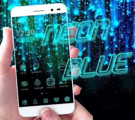 Play Neon Blue Theme neon galaxy