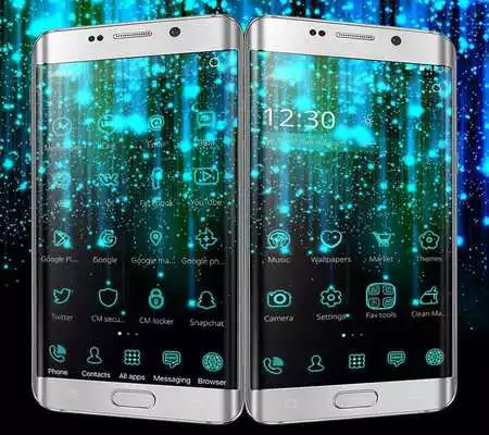 Play Neon Blue Theme neon galaxy