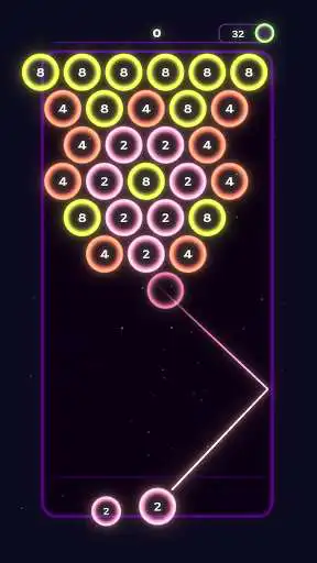 Play Neon Bubble Shooter as an online game Neon Bubble Shooter with UptoPlay
