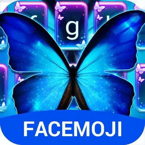 Free play online Neon Butterflies Keyboard Theme  APK