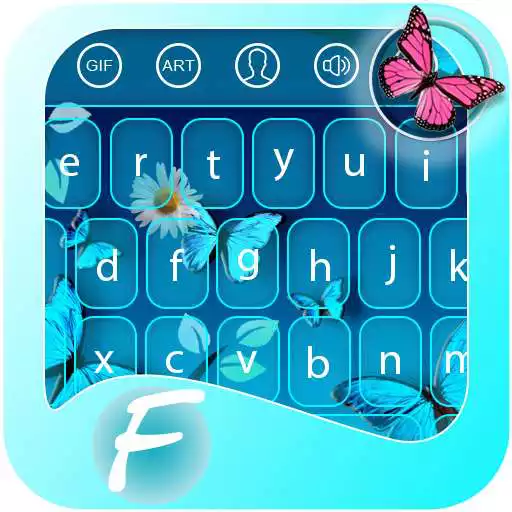 Free play online Neon Butterfly Keyboard APK