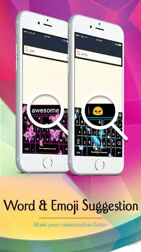 Play Neon Butterfly Keyboard as an online game Neon Butterfly Keyboard with UptoPlay