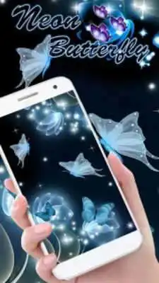 Play neon butterfly live wallpapers Play neon butterfly live wallpapers