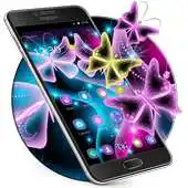 Free play online Neon Butterfly Luminous Icons APK