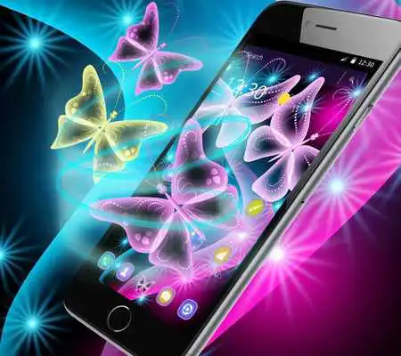 Play Neon Butterfly Luminous Icons