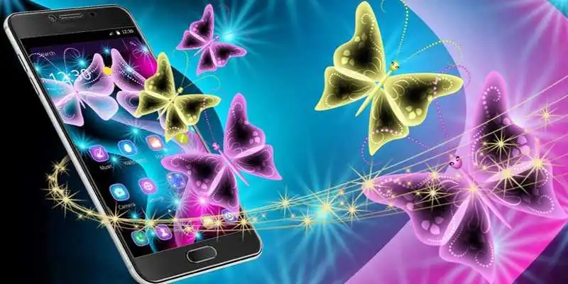 Play Neon Butterfly Luminous Icons