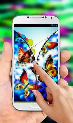 Play NeonButterfly ZipperLockScreen Play NeonButterfly ZipperLockScreen