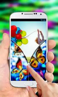 Play NeonButterfly ZipperLockScreen Play NeonButterfly ZipperLockScreen
