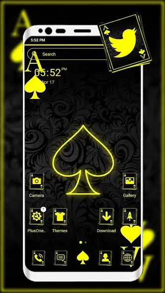 Play Neon Card Ace Spade Theme  and enjoy Neon Card Ace Spade Theme with UptoPlay