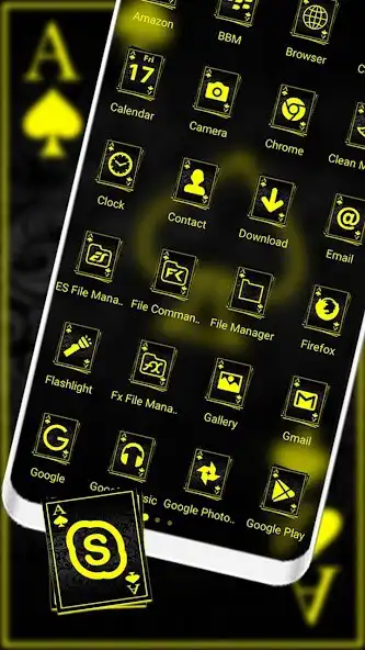 Play Neon Card Ace Spade Theme as an online game Neon Card Ace Spade Theme with UptoPlay