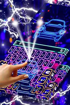 Play Neon Car Keyboard Free Theme