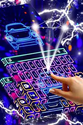Play Neon Car Keyboard Free Theme