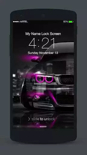 Play Neon Cars Lock Screen