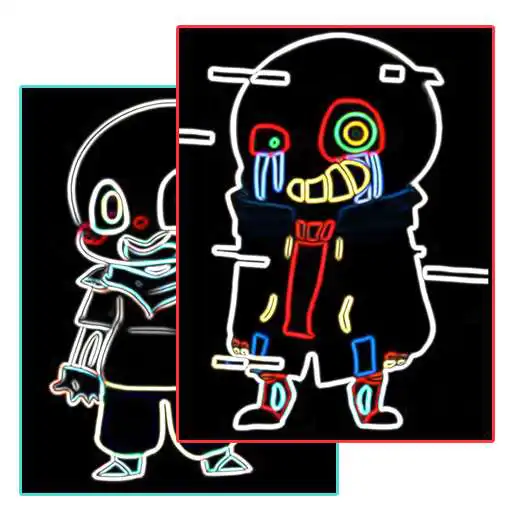 Free play online Neon Chibi Sans Wallpapers APK Free play online Neon Chibi Sans Wallpapers APK