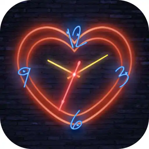 Free play online Neon Clock Live Wallpaper APK