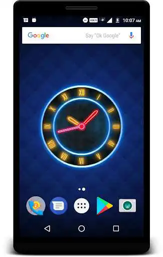 Play Neon Clock Live Wallpaper