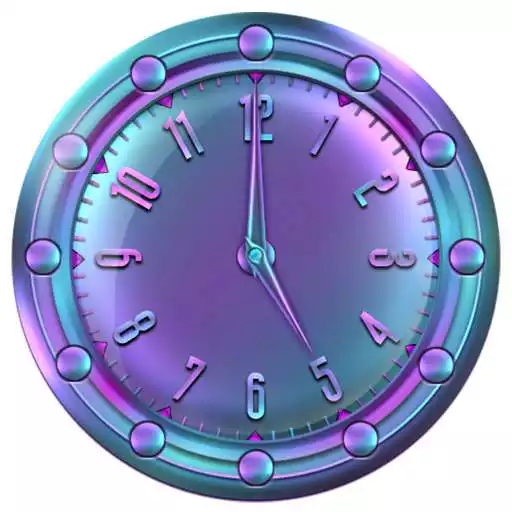 Free play online Neon Clock Widget  APK