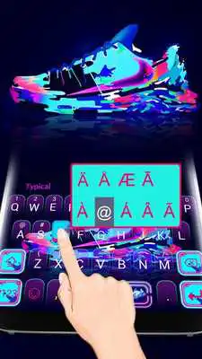Play Neon Club Sneakers Keyboard Theme