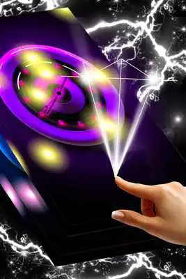 Play Neon Dark Live Clock Wallpaper