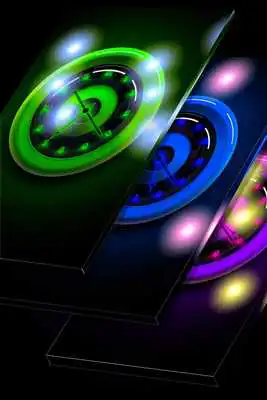 Play Neon Dark Live Clock Wallpaper