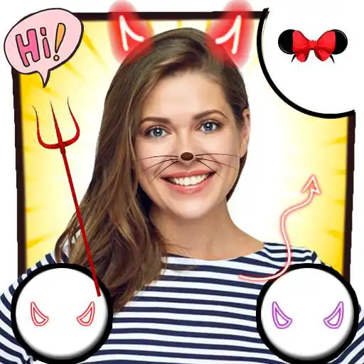 Play Neon devil horns photo editor - For Snap Girls APK