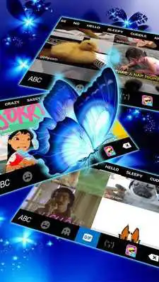 Play Neon Diamond Butterfly