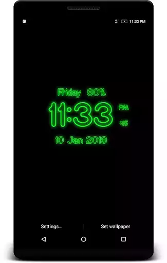 Play Neon Digital Clock Live WP  and enjoy Neon Digital Clock Live WP with UptoPlay