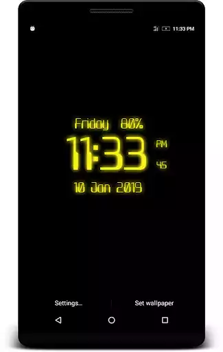 Play Neon Digital Clock Live WP as an online game Neon Digital Clock Live WP with UptoPlay
