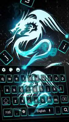 Play Neon Dragon Art 3D Keyboard Thema